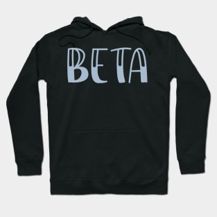 Light Blue Beta Letter Hoodie